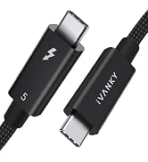 IVANKY | Intel Certified | Thunderbolt 5 Cable 3.3ft, up to 120Gbps and 240W, Premium Braided Thu...
