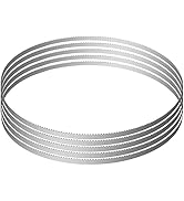 VEVOR Band Saw Blade, 65x0.6x0.02 inch, 5 PCS/Pack Meat Bandsaw Blades for Replacement, 65Mn Carb...