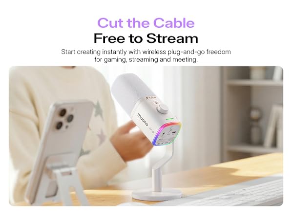 wireless microphone for gaming streaming