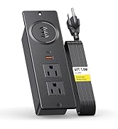 PD 20W USB C Power Strip, 6Ft Power Strip with 2 AC Plugs 1 USB C Ports and 1 USB A Port, Recesse...