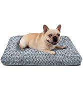 Dog Bed Medium Size Dog Deluxe Plush, Washable Medium Dog Beds, Indestructible Dog Crate Pad, Ant...