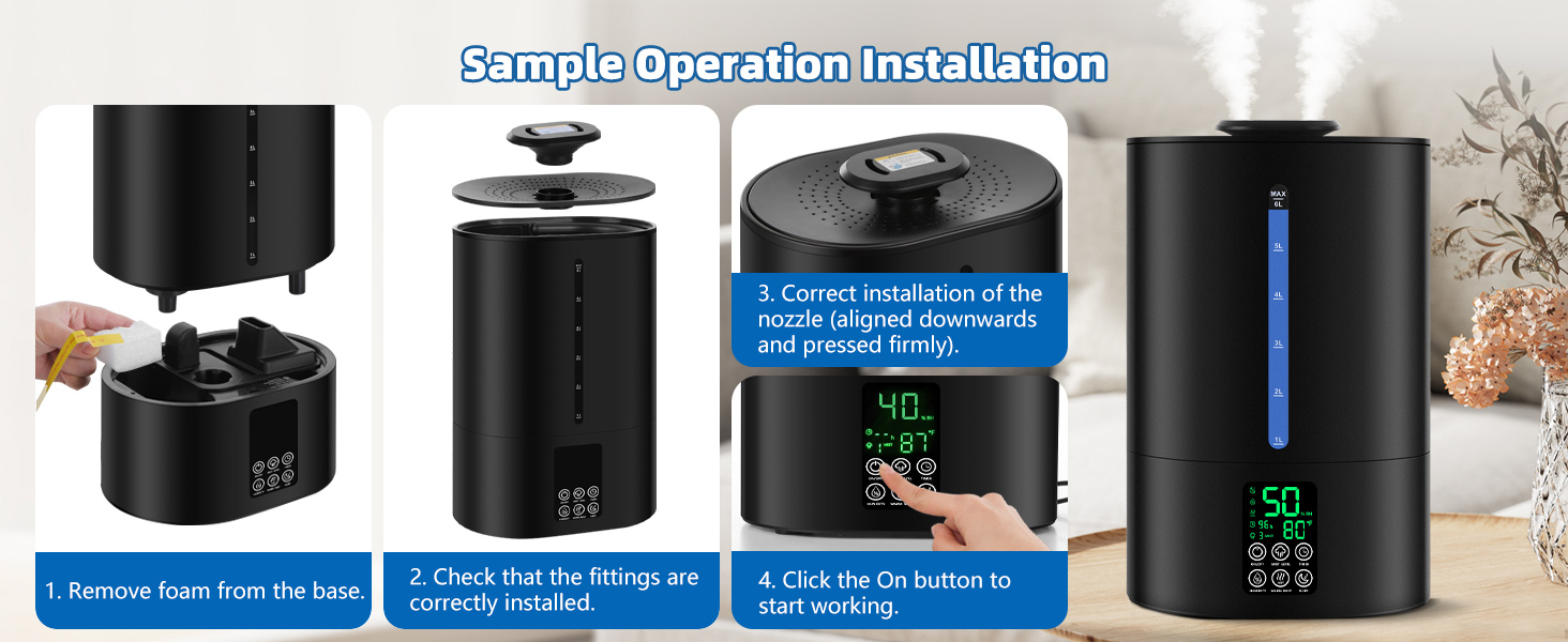 How to install the humidifiers?