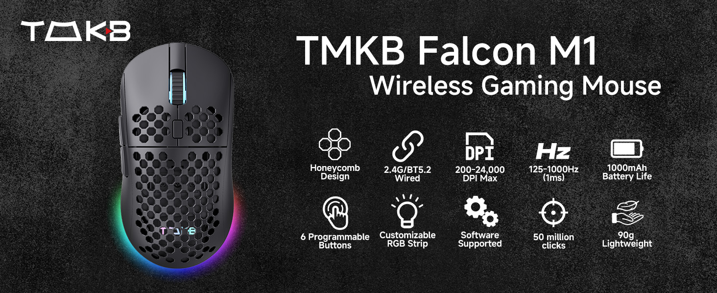 TMKB-M1-Wireless Gaming Mouse-black
