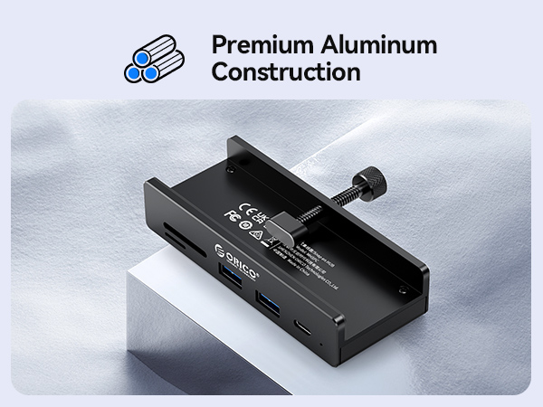 usb hub clamp with sd card reader