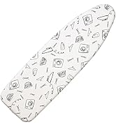 Seiritex Ironing Board Cover and Pad 15 x 54 inch Heat Reflective with Hook and Loop Fasteners, T...