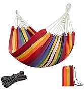 JoyView Brazilian Hammock for Single Preson Portable Hammock with Hanging Ropes &amp; Carry Bag Large...