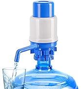 HotFrost Manual Water Pump for 5 Gallon Bottle – Secure Fit on Crown Top Jugs - Adjustable Tube L...
