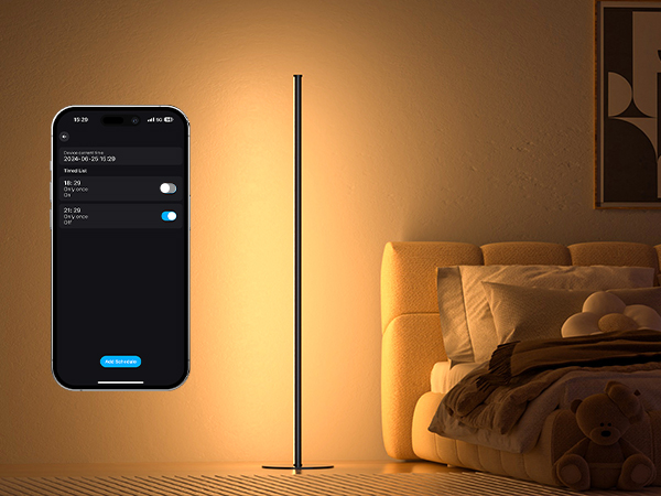 led corner floor lamp