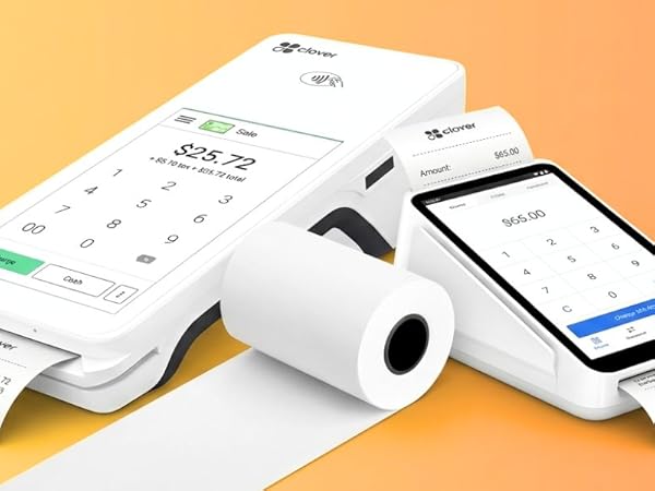 Square terminal receipt paper clover receipt paper debit machine paper roll pos machine paper roll