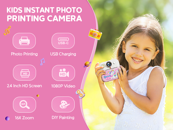 Contixo Kids Camera Instant Print