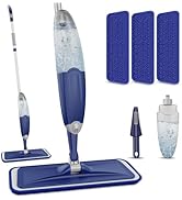 Microfiber Spray Mop for Floors Cleaning: Wet Dry Hardwood Floor Mops with 3 Washable Pads for Sw...