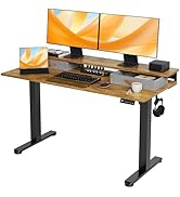 Claiks Electric Standing Desk with 2 Drawers, Adjustable Standing Desks with Storage, Height Adju...