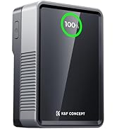 K&amp;F CONCEPT - Batería de montaje en V de 50 Wh 3400 mAh, mini V con carga rápida PD 65 W, pantall...