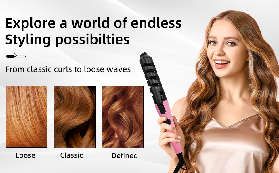 Hair wand curler