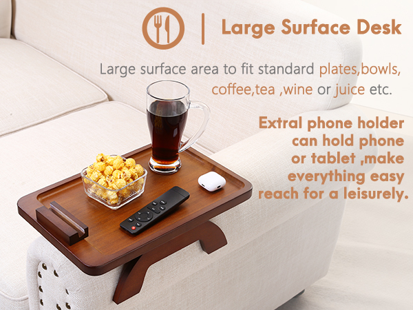 couch armrest table