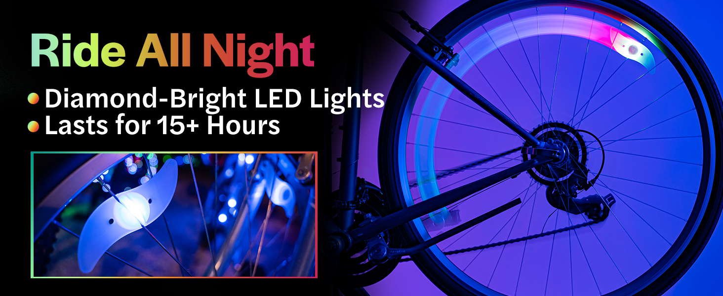 cool things to add to your bike bike spoke lighgs bike spoke lights kids bicycles upgrades