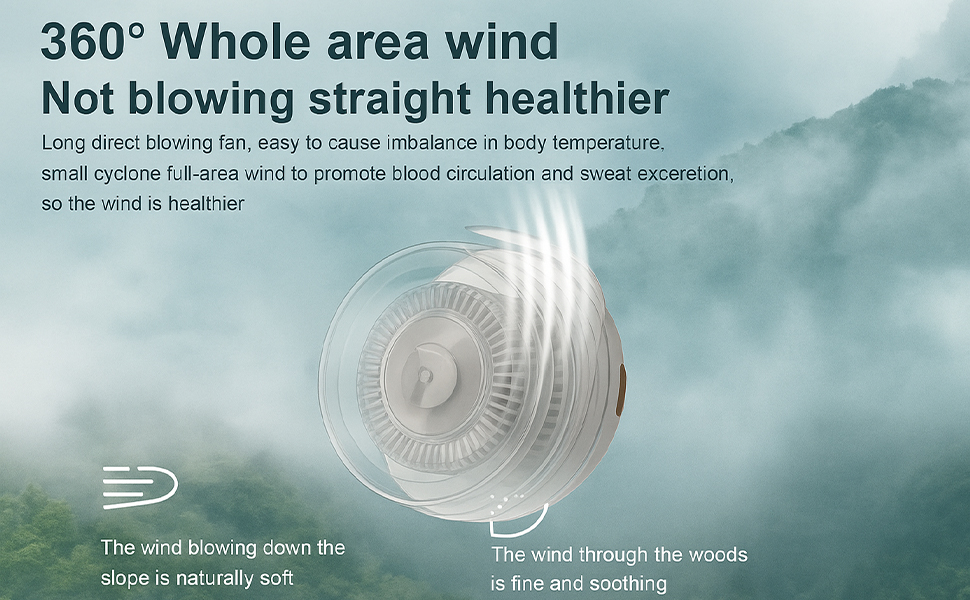 Portable Small Whirlwind Bladeless Fan