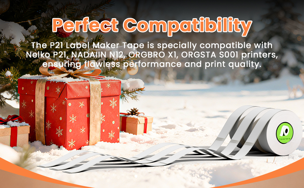 Replacement fo Nelko P21 Label Maker Machine with Tape clear