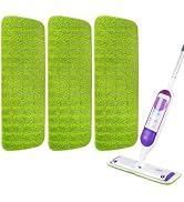 3 Pack Reusable Microfiber Mop Pads for Swiffer PowerMop, Power Mop Refill Pads for 13''-16'' Spr...