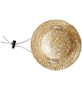 1Pc Novelty Summer Adjustable Pet Dog Outdoor Straw Hat Puppy Small Kitty Cat Sunhats Dog Hat