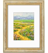 Golden State Art,9x12 Ornate Picture Frame for 6x8 Photo with Mat or 9 x 12 Prints without Mat, R...
