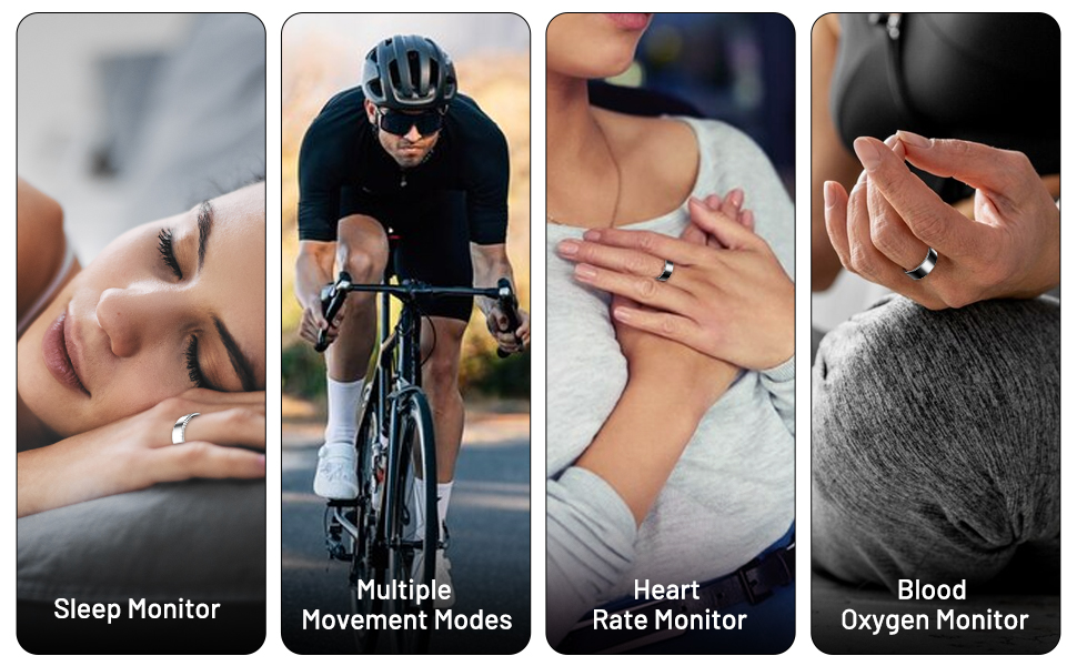 Smart Ring for Women &amp;amp;amp; Men, Smart Ring Health Tracker,Long Lasting Battery Smart Rings