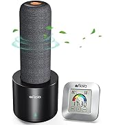 Gun Safe Dehumidifier with Indoor Thermometer Hygrometer Combo, Afloia Mini Renewable Cordless De...