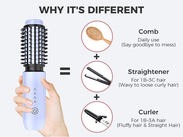 cordless curling brush cordless curling iron brush