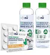 Descaling Solution for Breville Machines | 2 Bottles - 4 Uses, 10 Tablets | Descaler Removes Lime...