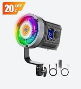 ULANZI RGB Video Light - 120W COB LED Video Light Photography Continuous Output Lighting with Ada...
