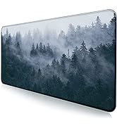Large Extended Gaming Mouse Pad with Stitched Edges, Non-Slip Waterproof Rubber Base Mouse Pad fo...