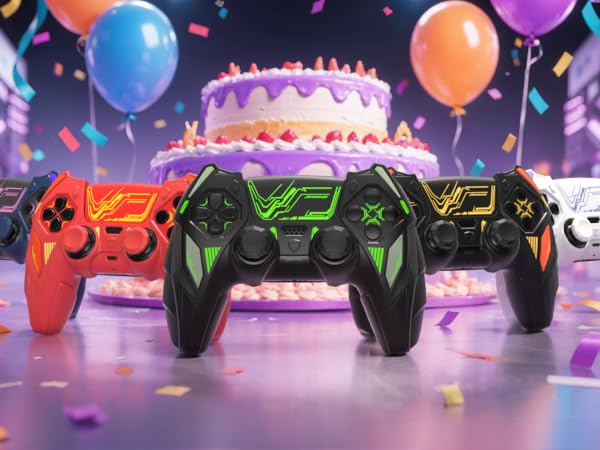 PlayVital Mecha Rhino Silicone Cover for ps5 Controller with Thumb Grips &amp;amp; Stickers