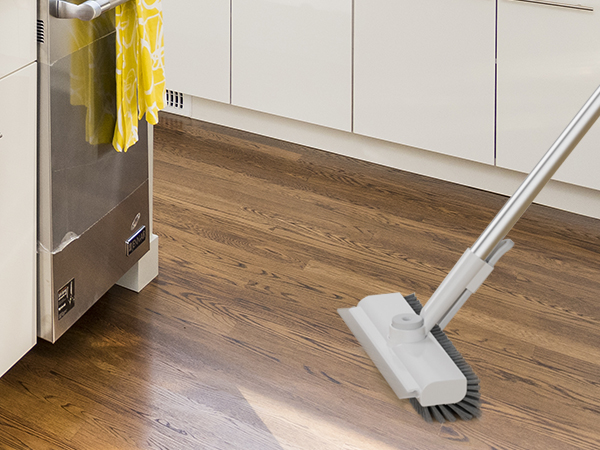 brush to clean wooden floors