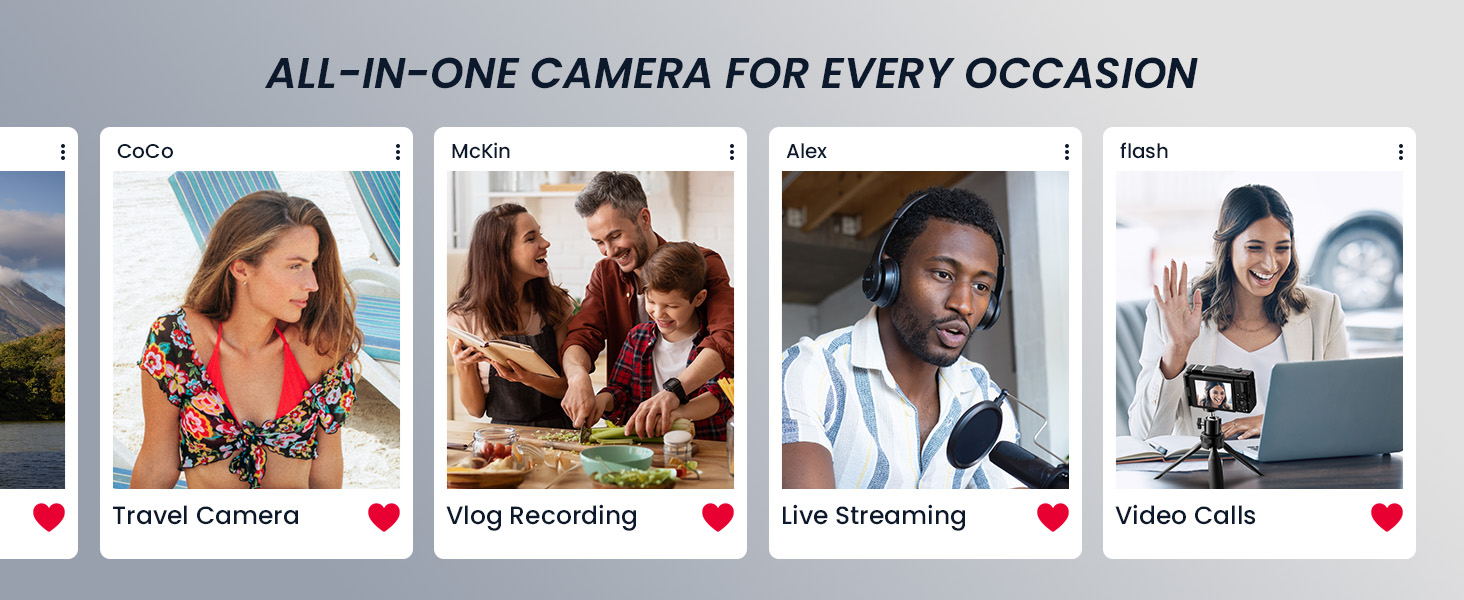 True 4K Digital Camera for Photography