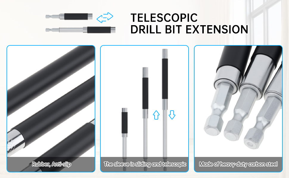 Telescopic Drill Bit Extension for Extended Reach