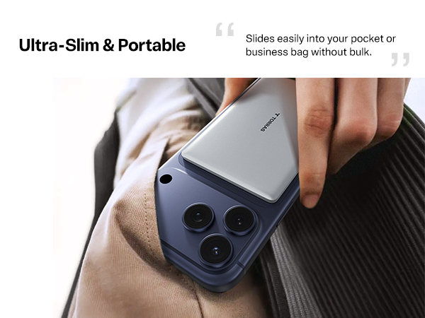 Ultra-Slim &amp;amp; Portable Slides easily into your pocket or business bag without bulk.
