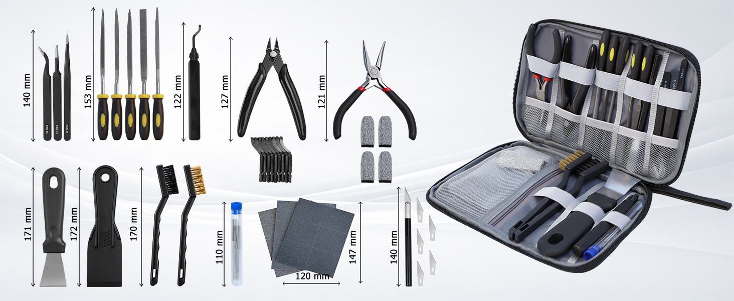 49-Piece 3D Printing Tool Kit (All-in-One)