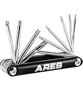 ARES 44000 - 10-Piece Tamper-Proof Folding Star Key Set - Sizes Include T-6 to T-30 - Corrosion-R...