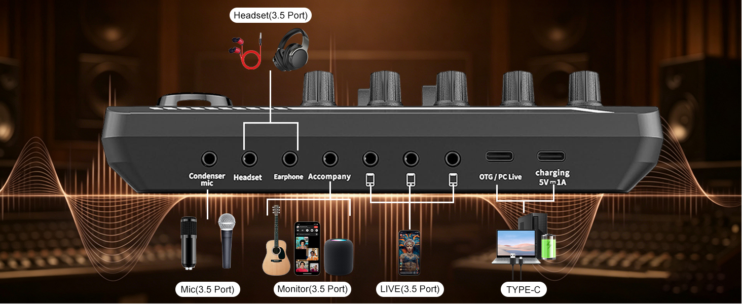 professional audio interface podcast microphone bundle