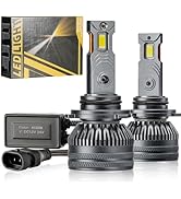 Ligrel 9006/HB4 Fog Light Bulbs – 13,000 Lumens Super Bright 6500K Cool White, IP68 Waterproof, P...