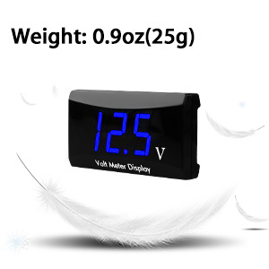 Car Digital Voltmeter Gauge Truck ATV 