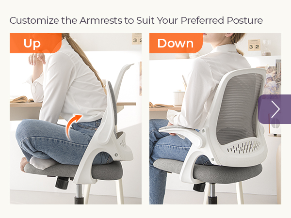 Desk Chair with Customizable Armrests