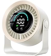 DIGIX Rechargeable USB Desk Fan for Bedroom, 100 Speeds, 360° Rotation, Wall Mounted Design Small...