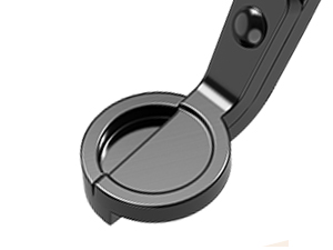 A candle scissors trims wicks effectively.