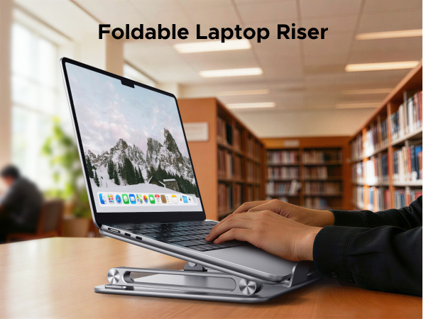 foldable laptop riser