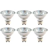 CTKcom 50W MR16 Halogen Light Bulbs GU10 Base(6 Pack)- 120Volt 50Watt MR16 Halogen Lamp with UV G...