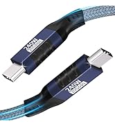 USB C to USB C Cable 3.28FT High Speed 20Gbps Data Transfer USB c 3.2 Gen 2x2 cab le 240W PD 3.1 ...