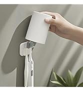 So Nice No Drill Bathroom Toothbrush Holder with Anti-Slip Cup - Wall Mount for 2 Toothbrushes, T...