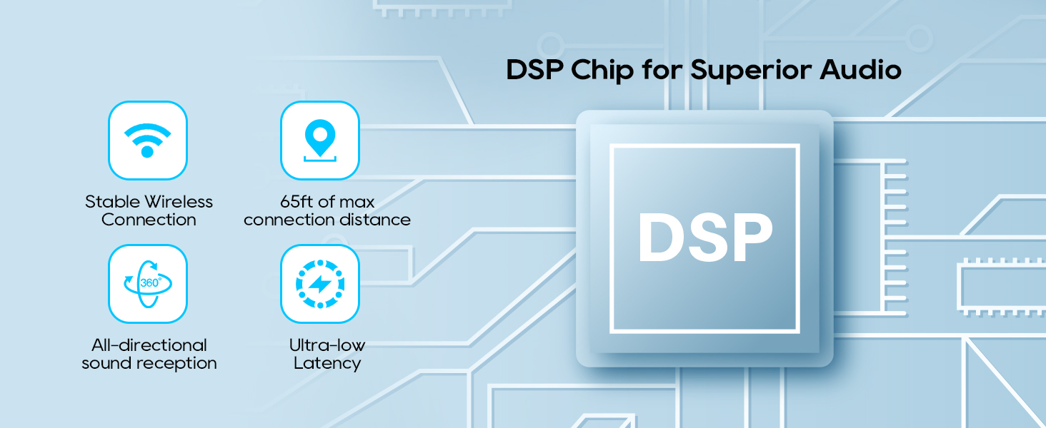 DSP Chip for Superior Audio microfono para iphone lav mic microphone