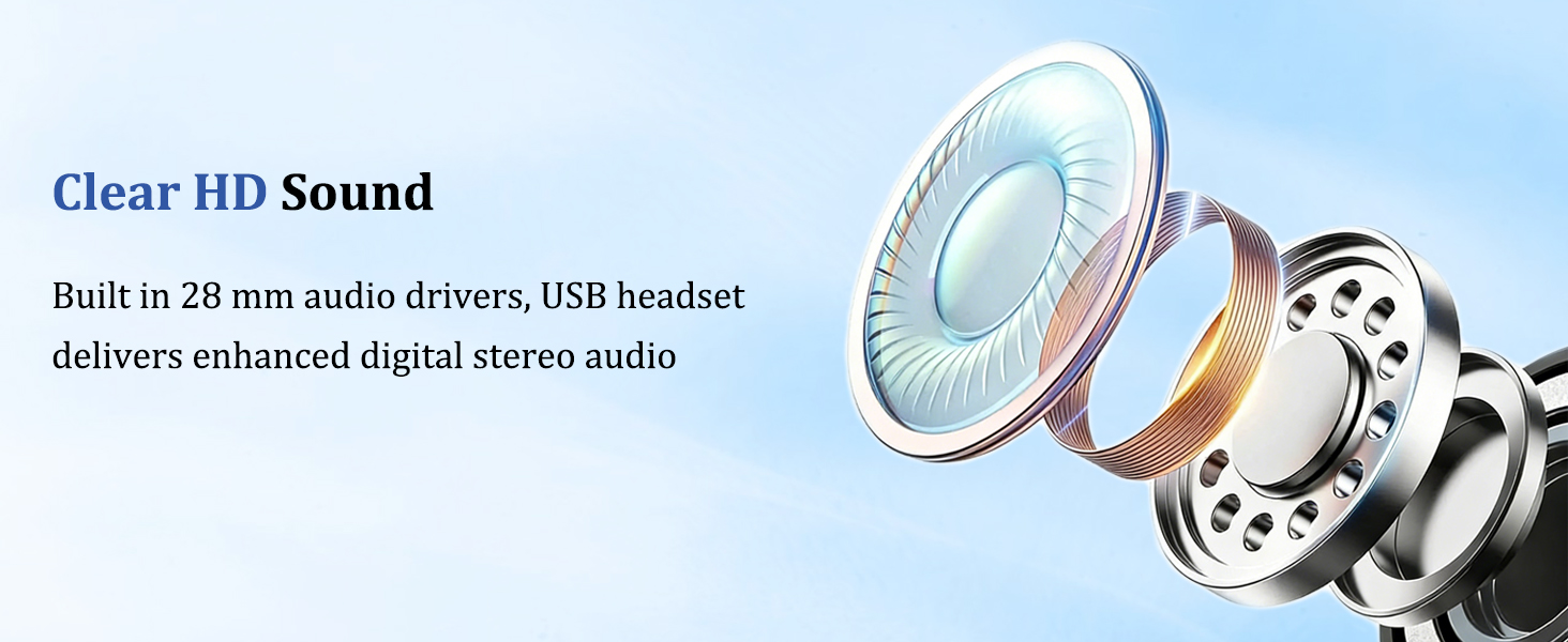 usb headset with microphone for pc